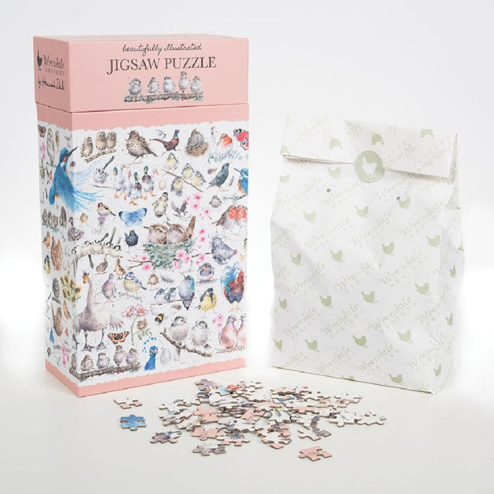 Wrendale 1000 Piece Beautifully Illustrated Jigsaw Puzzle | Feathered Friends