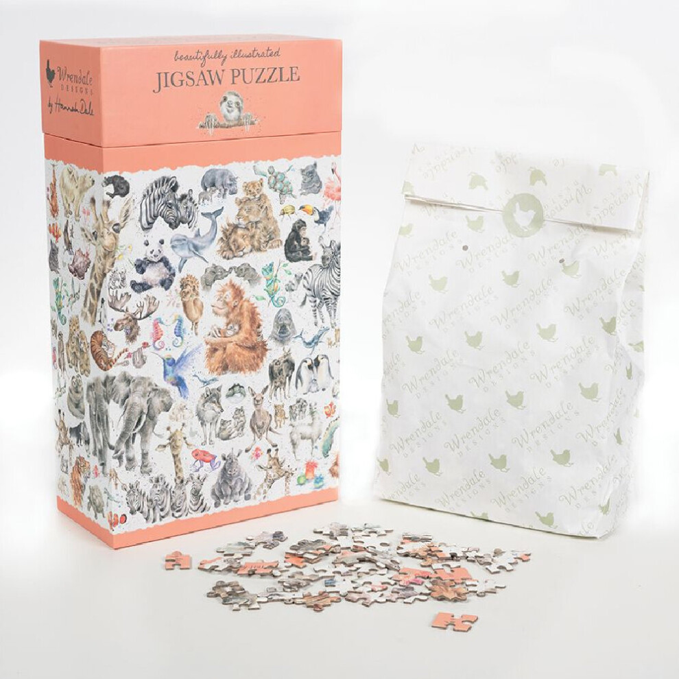 Wrendale The Zoology Collection Wild Animals 1000 Piece Illustrated Jigsaw Puzzle