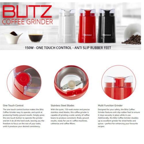 SQ Professional (White) SQ Professional Blitz 60g Electric Coffee Grinder 2
