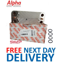 Alpha CD 28C/28X SWEP DHW 16-Plate Heat Exchanger 1.022221 - Genuine OEM Part