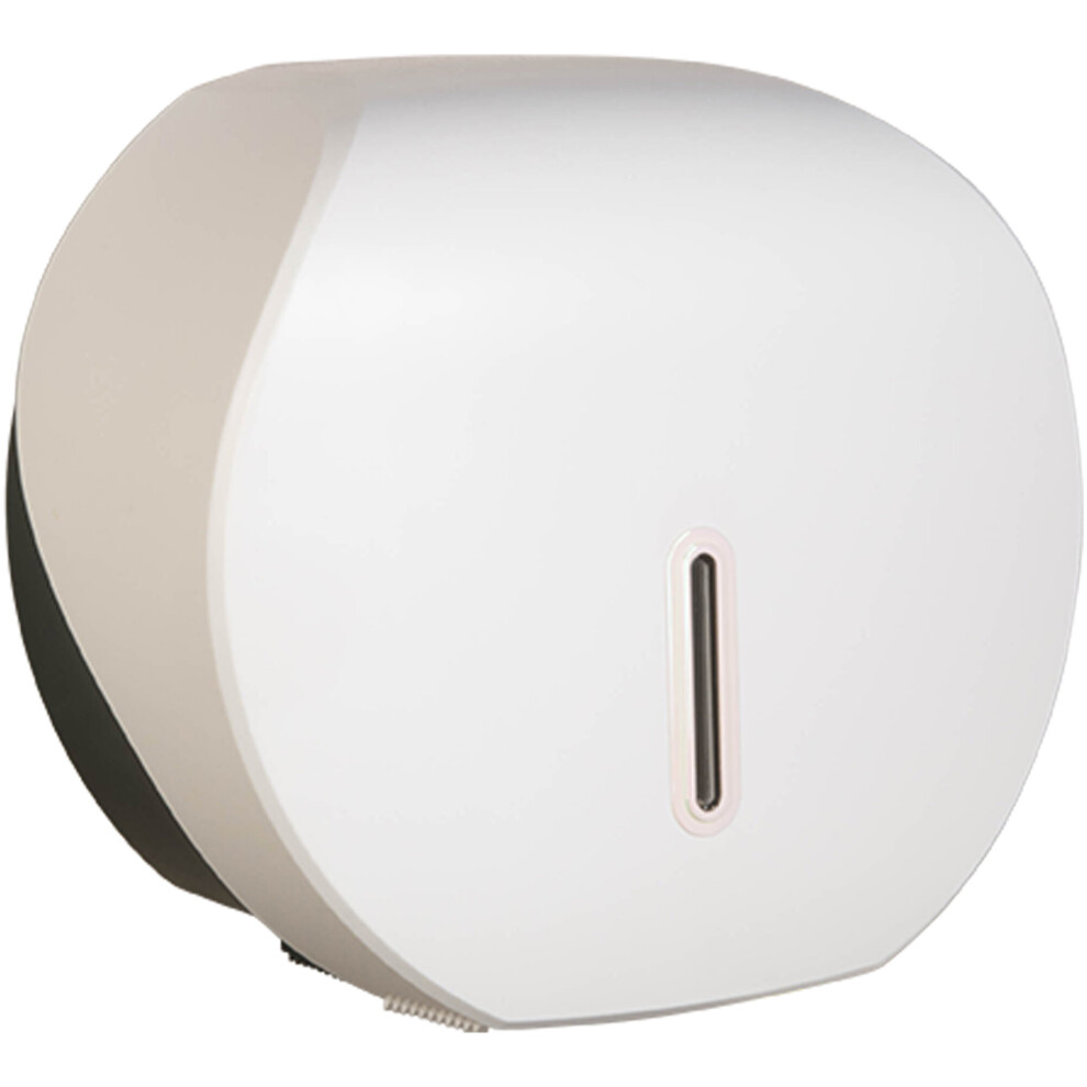 (Pearl) ABS Plastic Mini Jumbo Toilet Roll Dispenser