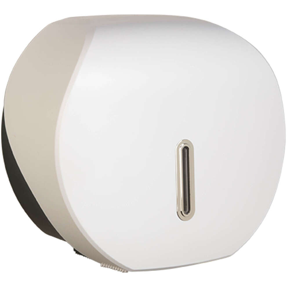 (Silver) ABS Plastic Mini Jumbo Toilet Roll Dispenser