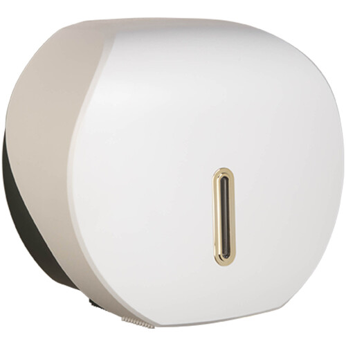 Pro-Kleen (Gold) ABS Plastic Mini Jumbo Toilet Roll Dispenser
