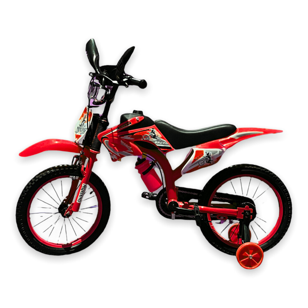 (Red) 16 INCH CHILDRENS KIDS BIKE BICYCLE STABILISER