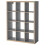 Ikea KALLAX Shelving unit, Grey/wood effect 12 Cube Bookcase Storage 112x147 cm 1