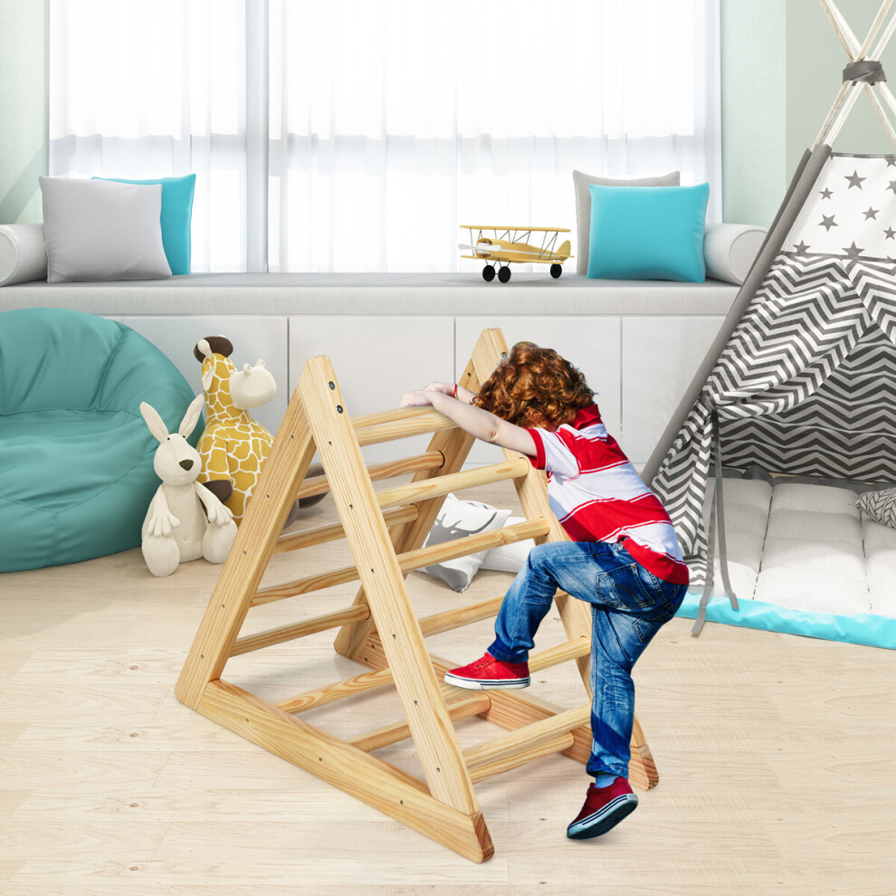 Kids Climbing Triangle Ladder Toddler Indoor Gym Activity Centre Step Training