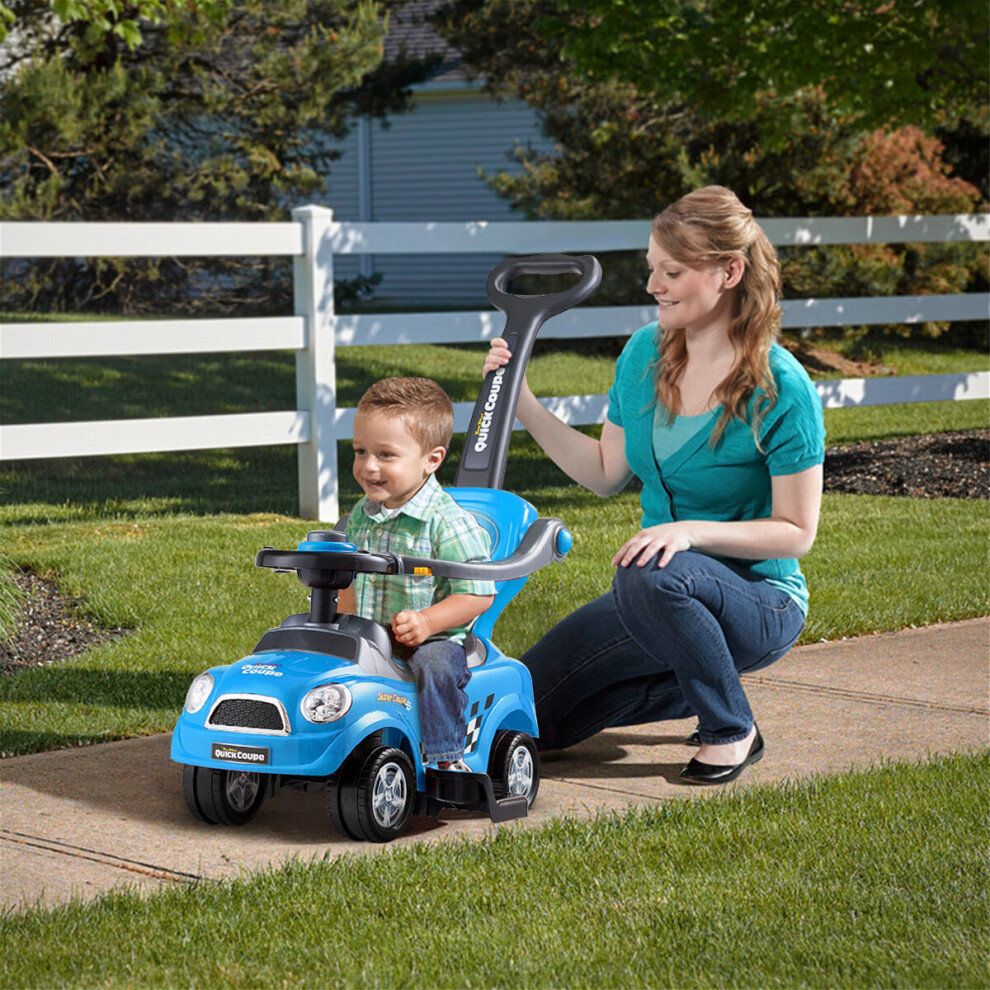 3 in 1 Convertible Baby Stroller Toddler Ride on Push Car W/ Parent Push Handle