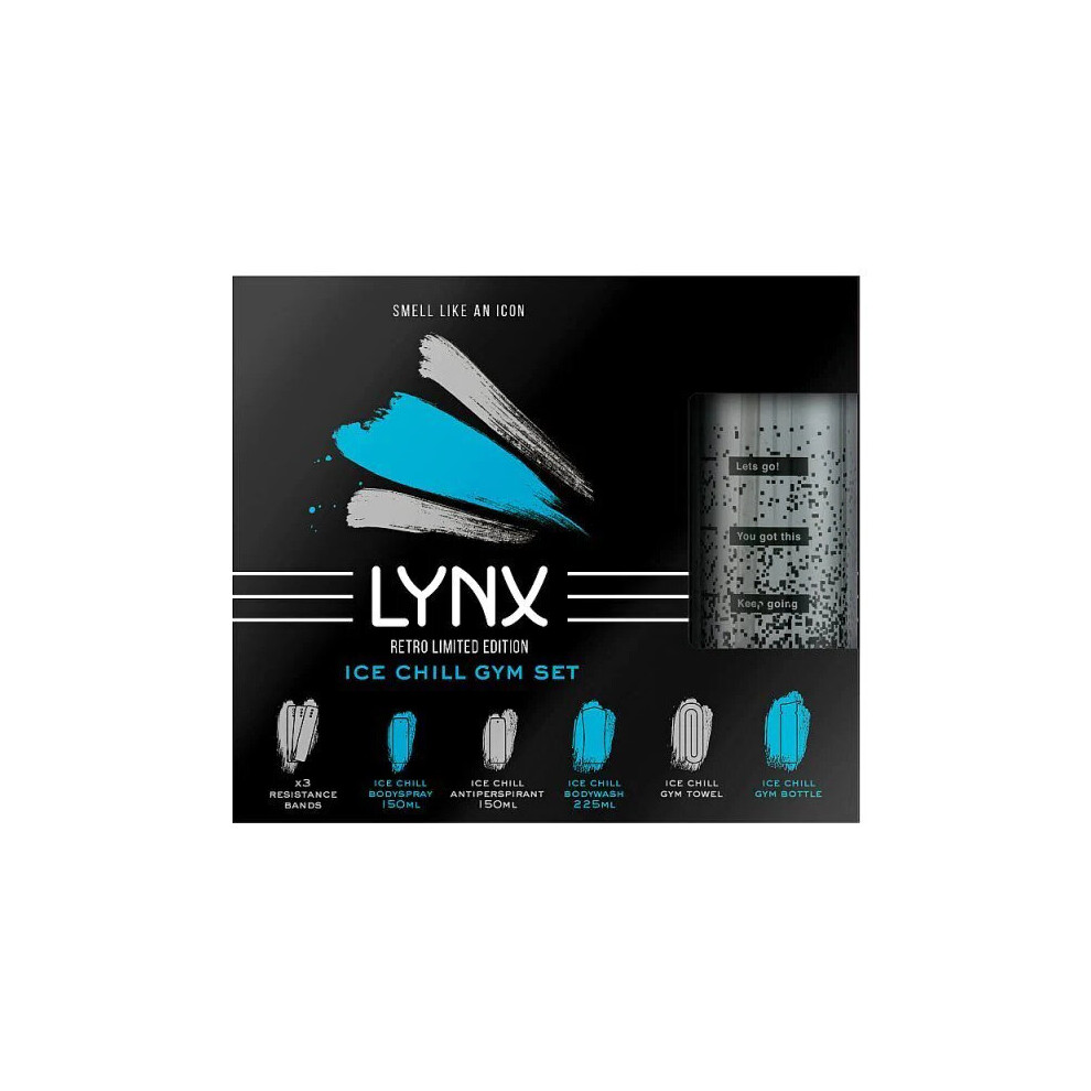 Lynx Ice Chill Gym Essentials Gift Set- perfect gift for Christmas