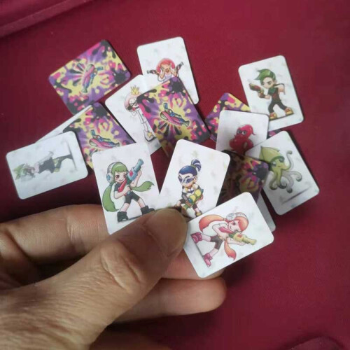 (16 Mini Square tag) 16PCS Splatoon 2 Amiibo for Nintendo Switch WII U 2