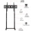 Floor Standing TV Mount Stand Bracket Height Adjustable for 32-65 5