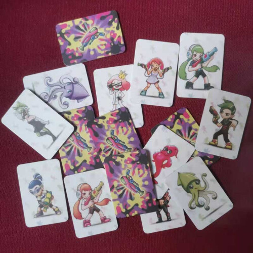 (16 Mini Square tag) 16PCS Splatoon 2 Amiibo for Nintendo Switch WII U 1