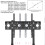 Floor Standing TV Mount Stand Bracket Height Adjustable for 32-65 6