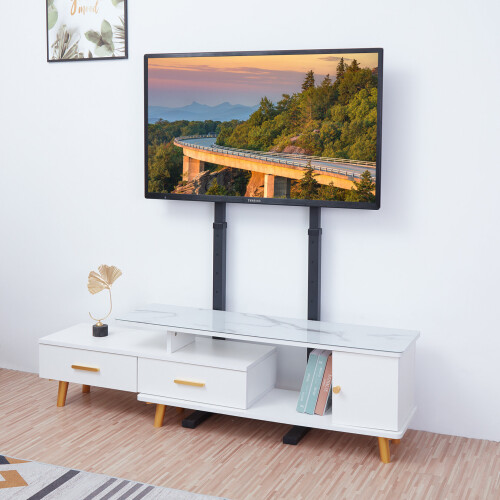 Floor Standing TV Mount Stand Bracket Height Adjustable for 32-65 2