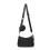 Miss Lulu (Black) LB2060 Cross-body Handbag With a Detachable Pouch 8