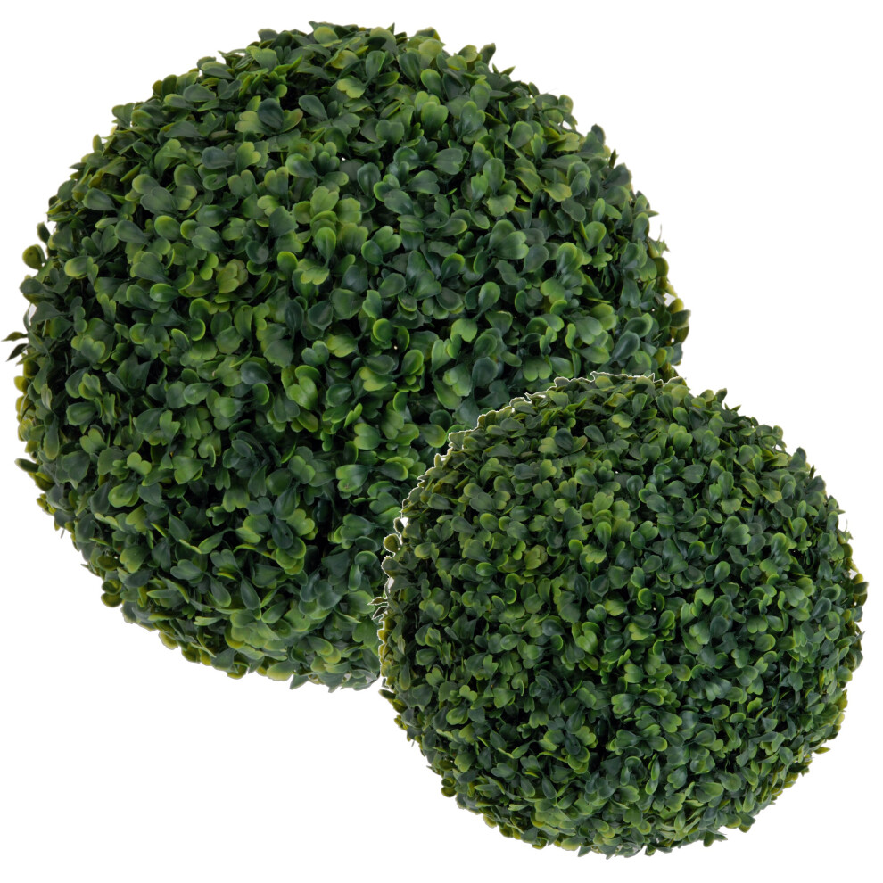 Urbn Living (2) Artificial Ball Plant Tree Indoor Or Outdoor Green