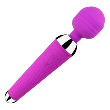 (Purple) 10-SPEED Rechargeable Vibrator Dildo Magic WAND Clit Stimulator AV Big Sex Toy
