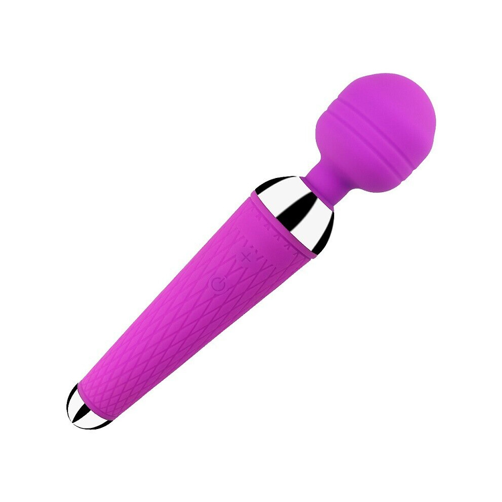 (Purple) 10-SPEED Rechargeable Vibrator Dildo Magic WAND Clit Stimulator AV Big Sex Toy