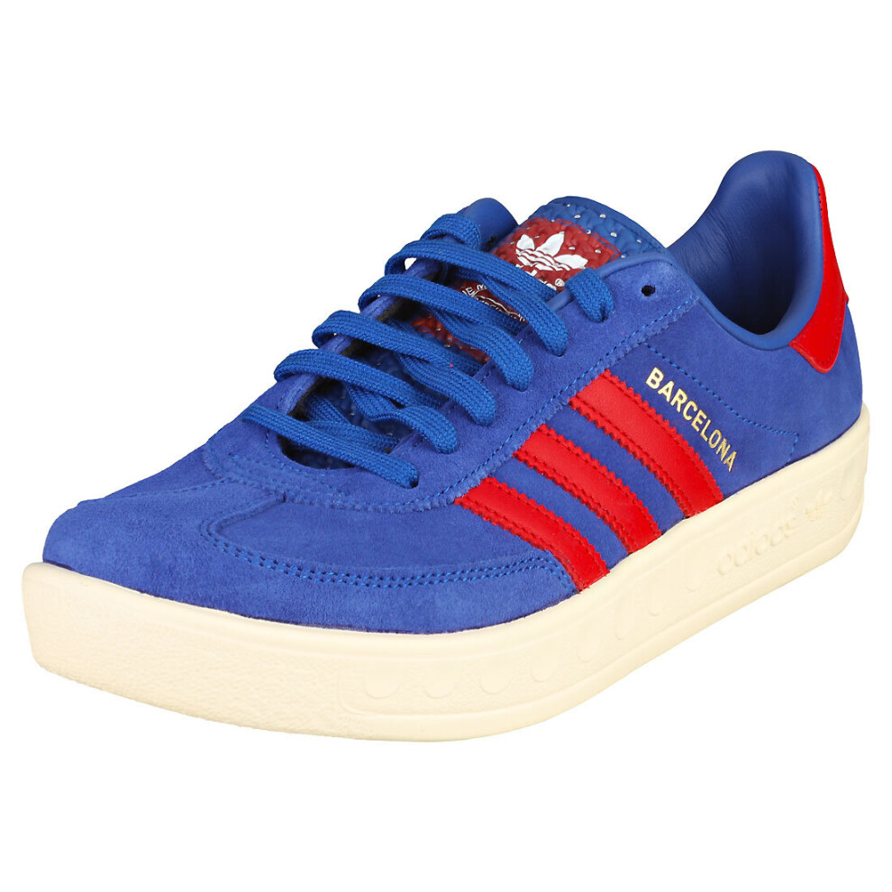 adidas Barcelona Mens Fashion Trainers in Blue Red - Size 8 UK