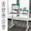 Costway 2-Tier Adjustable Height Standing Desk Sit to Stand Workstation w/Shelf 2