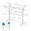 Costway 2-Tier Adjustable Height Standing Desk Sit to Stand Workstation w/Shelf 7