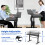 Costway 2-Tier Adjustable Height Standing Desk Sit to Stand Workstation w/Shelf 3