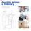 Costway 2-Tier Adjustable Height Standing Desk Sit to Stand Workstation w/Shelf 4