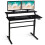 Costway 2-Tier Adjustable Height Standing Desk Sit to Stand Workstation w/Shelf 1