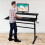 Costway 2-Tier Adjustable Height Standing Desk Sit to Stand Workstation w/Shelf 9