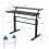 Costway 2-Tier Adjustable Height Standing Desk Sit to Stand Workstation w/Shelf 7