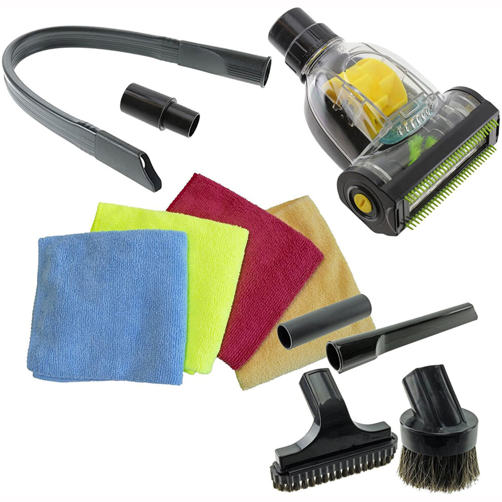 Spares2go Car Valet Cleaning Tool Kit Compatible With Numatic Vacuum (32Mm/35Mm)