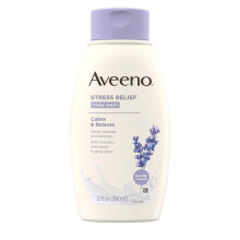Aveeno Stress Relief Duschgel mit Hafer, Lavendel, Kamille & Ylang-Ylang, Beruhigendes Duschgel
