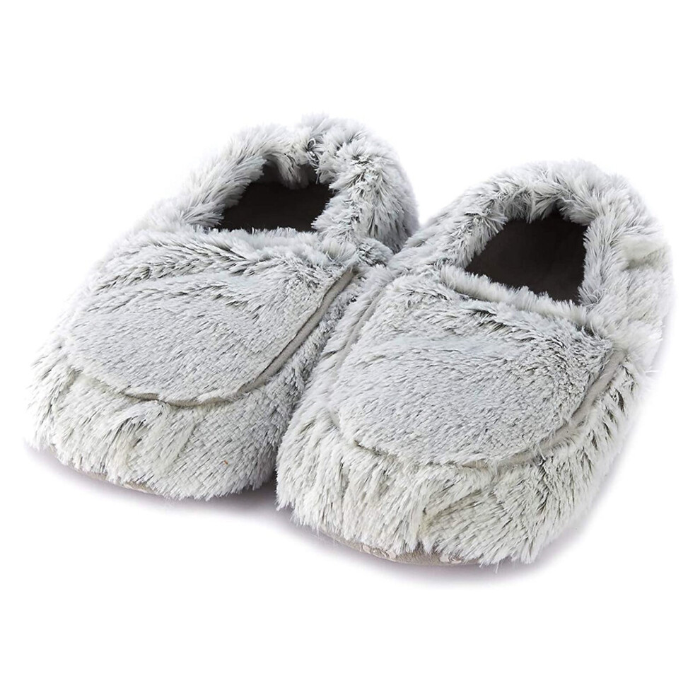 Fully Heatable Slippers, Grey Microwaveable Warmies