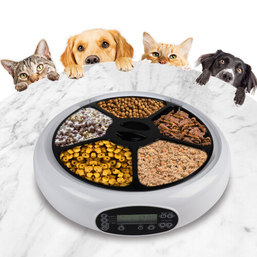 Koolatron Pet Fedder with Voice Message Automatic Lentek Five Meal 1