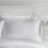 Catherine Lansfield Catherine Lansfield Platinum Satin Stripe 300 Thread Count Pillow Cases, White, Pair 2