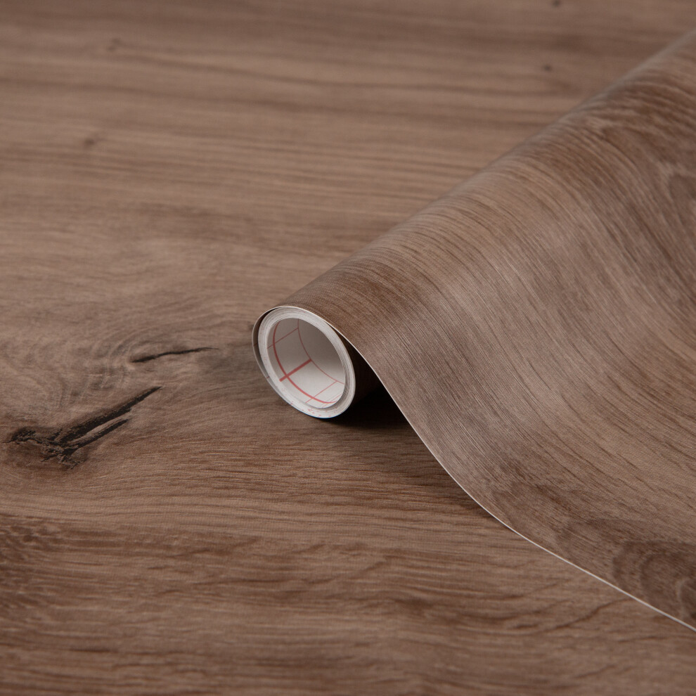 (90cm, 10m) ARTISAN OAK sticky back plastic vinyl wrap film