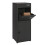 (Black) Parcel Post Drop Box Large Steel Outdoor Lockable 3