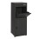 (Black) Parcel Post Drop Box Large Steel Outdoor Lockable 2