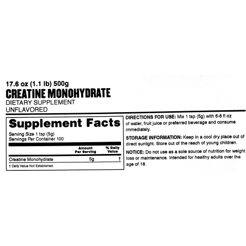Myprotein MyProtein Creatine Monohydrate 500g 1
