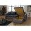 Corner Sofa Bed Grey With Black With 2 Footstools 3