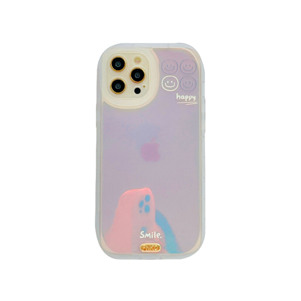 C52 Transparent Laser Cartoon 4 Smiley Emoticon Pattern Smart Phone Case Fall Protection Soft Cover For Huawei P50 Pro Case 774048932837