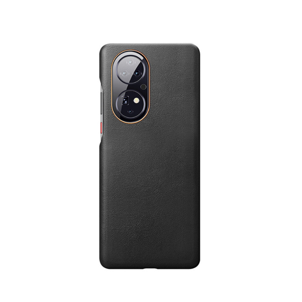 C06 Mobile Phone Leather Protective Back Cover Business All-Inclusive Anti-Fall Protective Cover For Huawei P50 Case Black 774048931908