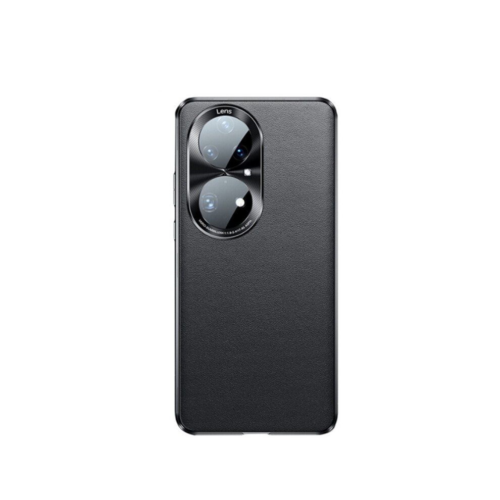 C03 Mobile Phone Plain Glass Business Magnetic Buckle Lens All-Inclusive Protective Cover For Huawei P50 Pro Case Black 774048931861