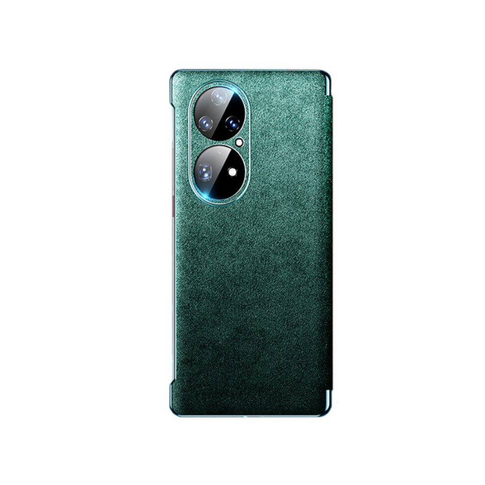 C05 Cyan Mobile Phone Ou Dilan Protective Case Flip Business Solid Color Lens All-Inclusive Protective Case For Huawei P50 Pro Case Blue 774048931892