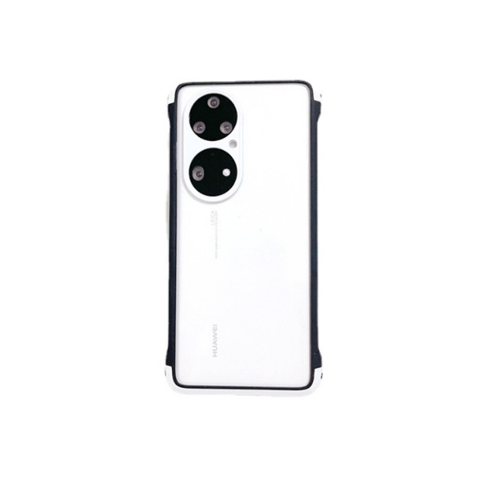 C18 Color-Blocking Acrylic Phone Case Back Cover All-Inclusive Transparent Protective Cover For Huawei P50 Case 774048932141