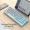 RF-84RGB three-mode Bluetooth 2.4G wireless mechanical keyboard 84-key customized gaming notebook keyboard (white red axis) 3