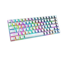 RF-84RGB three-mode Bluetooth 2.4G wireless mechanical keyboard 84-key customized gaming notebook keyboard (white red axis)
