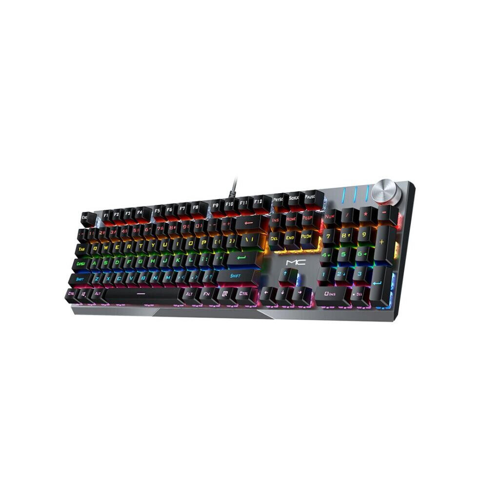 Mechanical Keyboard Desktop Notebook Computer Wired Gaming Peripherals (Black Green Axis) Green,Black 774048934152