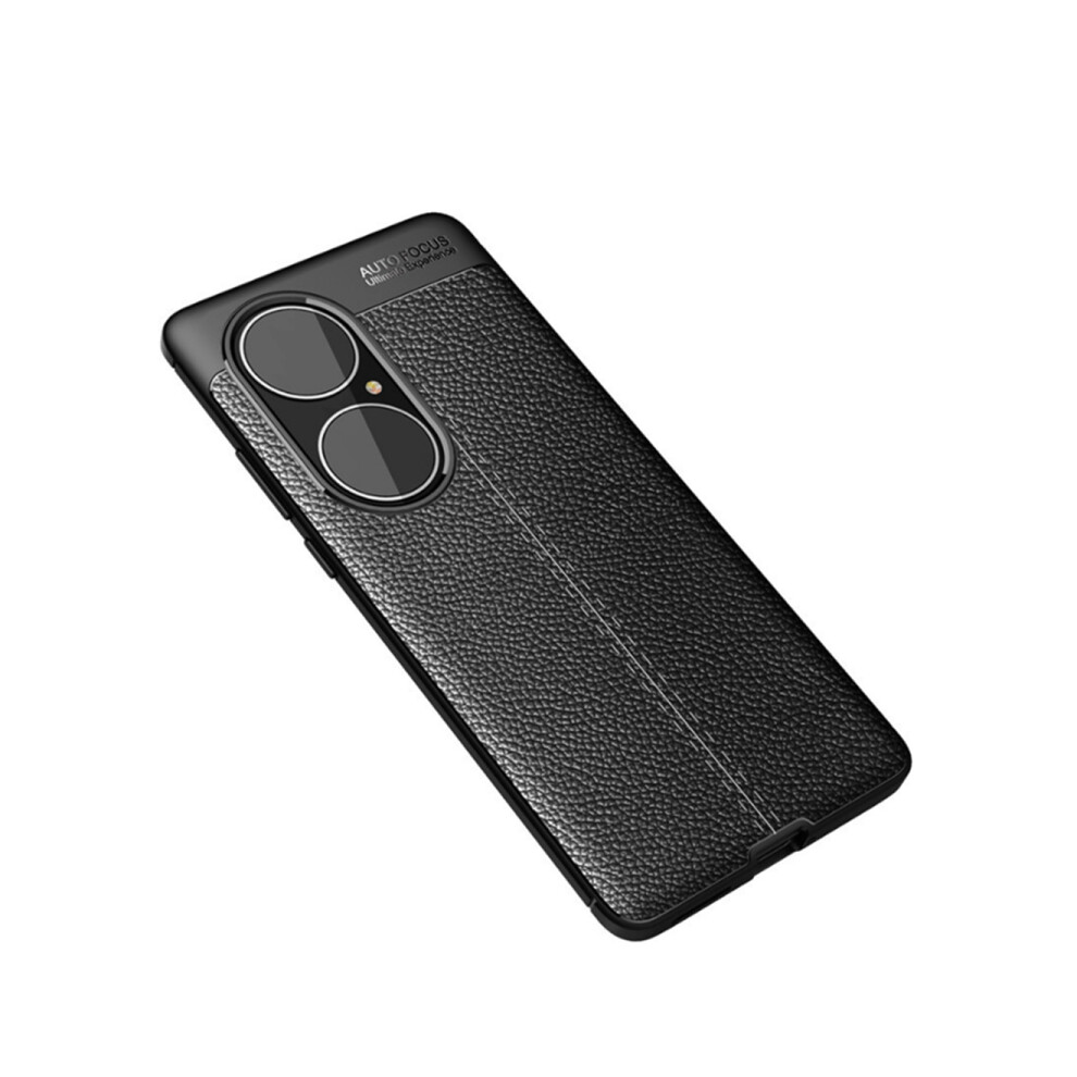 C20 Tpu Leather Grain Mobile Phone Case Back Cover Type Anti-Fall All-Inclusive Protective Cover For Huawei P50 Pro Case Black 774048932196