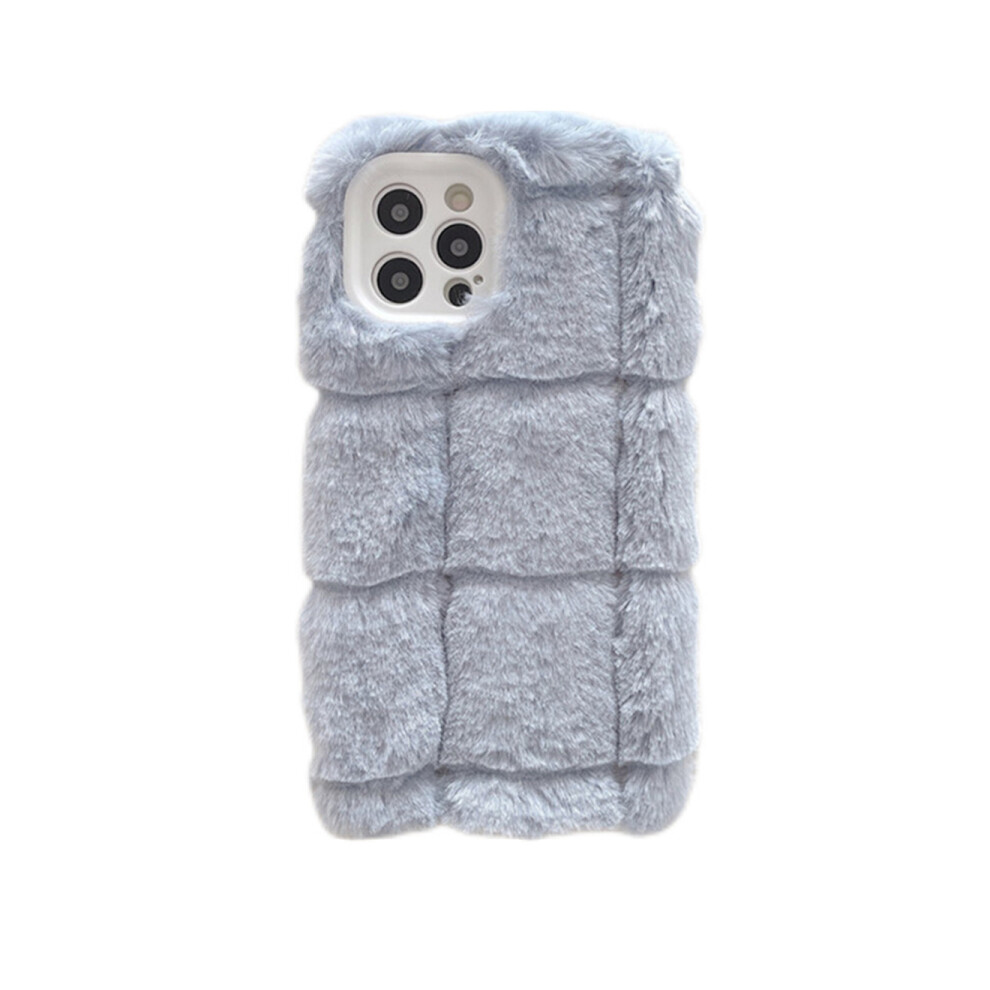C38 Checkered Plush Back Cover All-Inclusive Smart Phone Case Tpu Protective Soft Cover For Huawei P50 Case Blue 774048932547