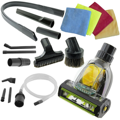 SPARES2GO Car Detailing Complete Valet Kit compatible with HOOVER Vacuum (32mm)
